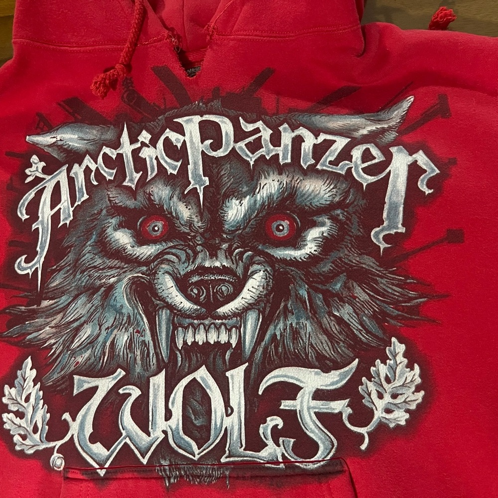 3 Floyd’s Red Arctic Panzer Wolf Hoodie